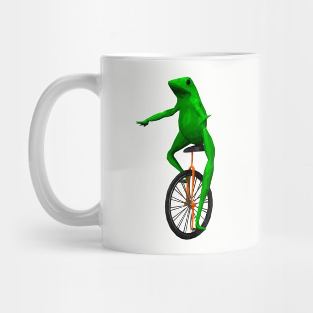 Dat Boi: frog on unicycle by HungCreations